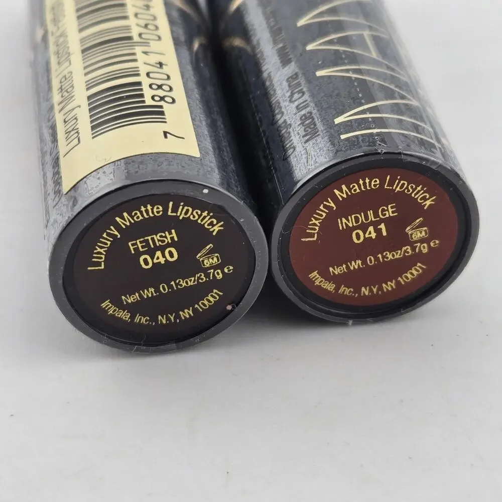 IMAN Luxury Matte Lipstick Mixed Lot Of 5 Assorted Colors Full Size Gift Set